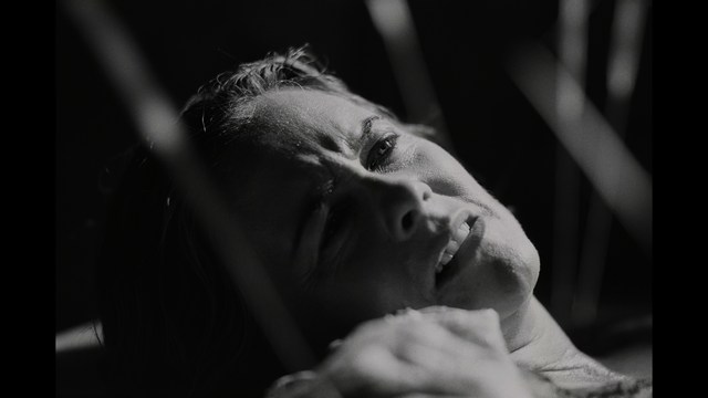 A scene from a movie featuring three characters standing on a bridge with a lush green landscape in the background.