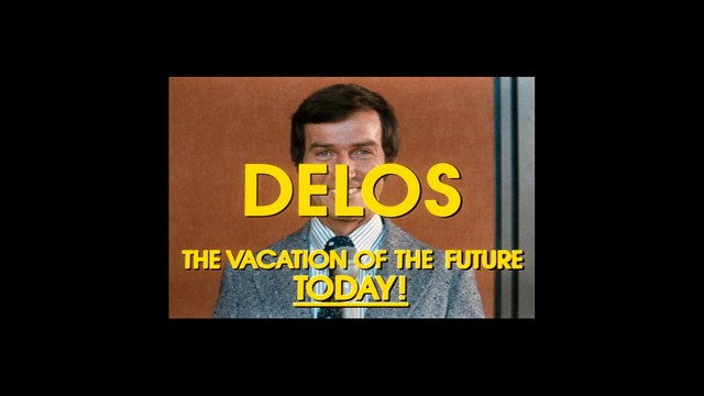 A man stands in front of an amusement arcade with a mural featuring a playful snowman and signs advertising games like skeeball, in a beach setting.